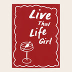 Live That Life Girl - Red Poster Gallery Image 4