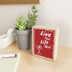 Live That Life Girl - Red Mini Art Print Gallery Image 2