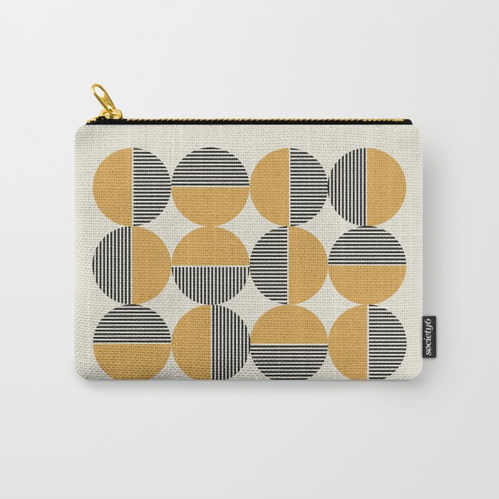 Circle pattern mid-century style Carry All Pouch Gallery Image 1