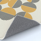 Circle pattern mid-century style Rug Gallery Image 4