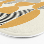 Circle pattern mid-century style Bath Mat Gallery Image 3