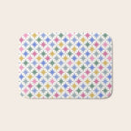 Starry Art Deco Pattern Multicolor II Bath Mat Gallery Image 1