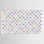 Starry Art Deco Pattern Multicolor II Tablecloth Gallery Image 2