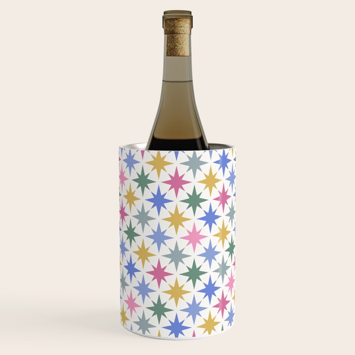 Starry Art Deco Pattern Multicolor II Wine Chiller Gallery Image 1