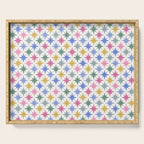 Starry Art Deco Pattern Multicolor II Serving Tray Gallery Image 1