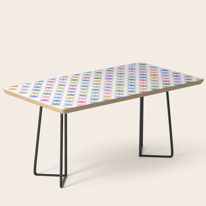 Starry Art Deco Pattern Multicolor II Coffee Table Gallery Image 1