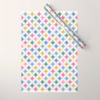 Starry Art Deco Pattern Multicolor II Wrapping Paper Gallery Image 1