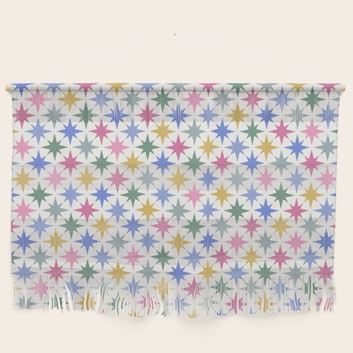 Starry Art Deco Pattern Multicolor II Wall Hanging Gallery Image 1