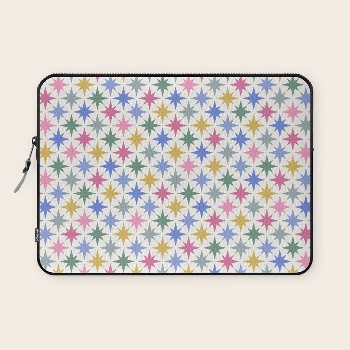 Starry Art Deco Pattern Multicolor II Laptop Sleeve Gallery Image 1