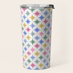Starry Art Deco Pattern Multicolor II Travel Mug Gallery Image 2