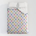 Starry Art Deco Pattern Multicolor II Duvet Cover Gallery Image 6