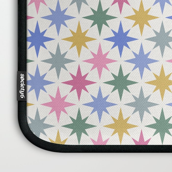 Starry Art Deco Pattern Multicolor II Laptop Sleeve Gallery Image 3