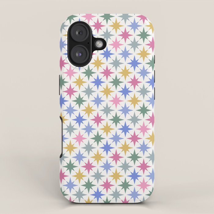 Starry Art Deco Pattern Multicolor II iPhone Case Gallery Image 1