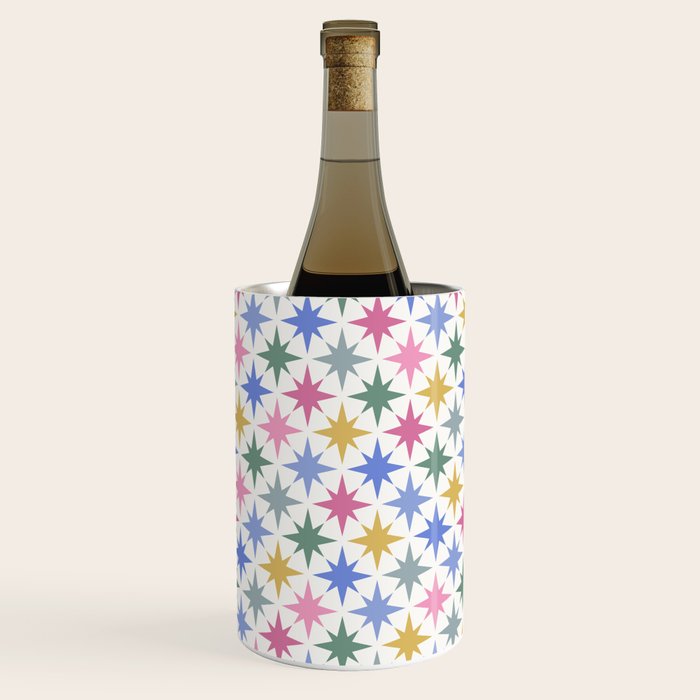 Starry Art Deco Pattern Multicolor II Wine Chiller Gallery Image 2