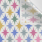 Starry Art Deco Pattern Multicolor II Wall Tapestry Gallery Image 3