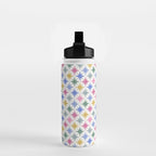 Starry Art Deco Pattern Multicolor II Water Bottle Gallery Image 2