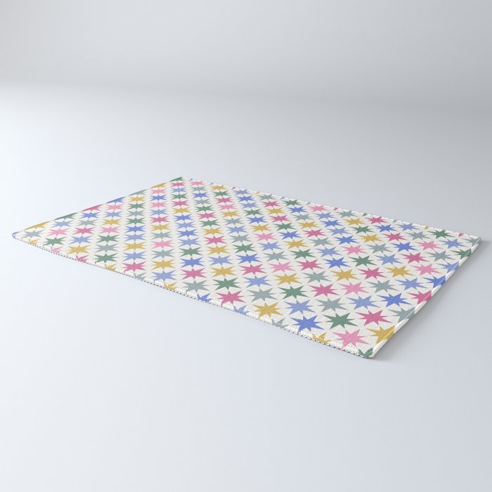 Starry Art Deco Pattern Multicolor II Rug Gallery Image 3