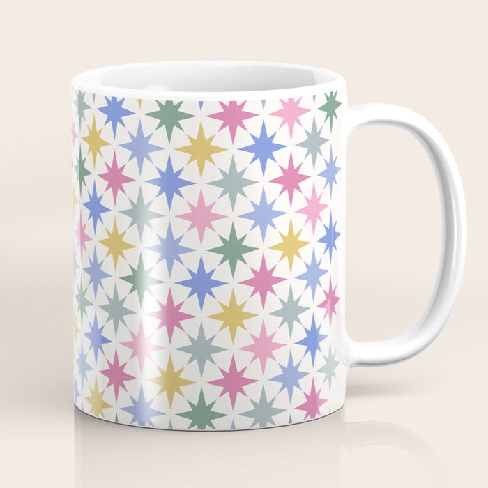 Starry Art Deco Pattern Multicolor II Coffee Mug Gallery Image 1