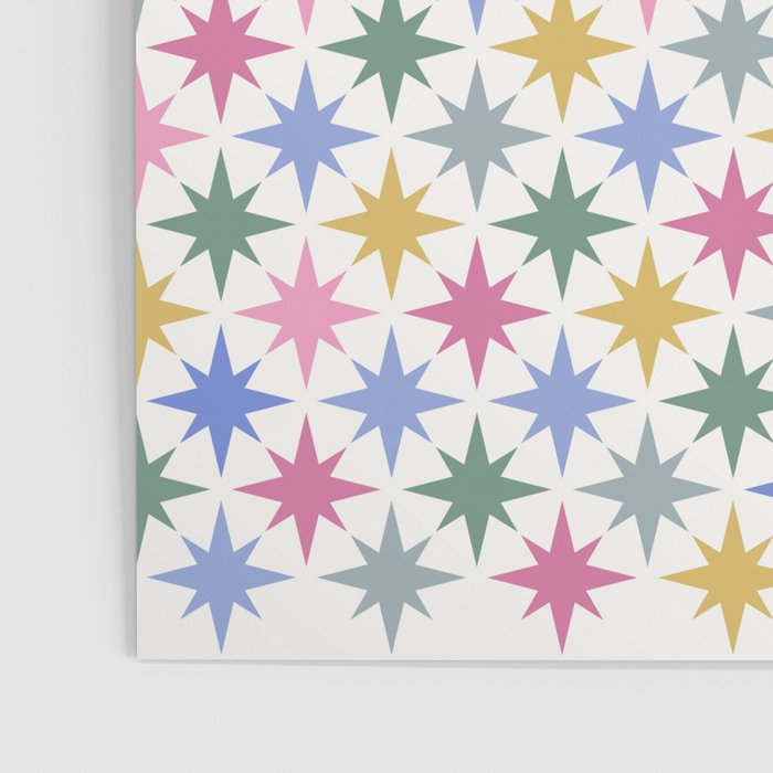 Starry Art Deco Pattern Multicolor II Poster Gallery Image 3