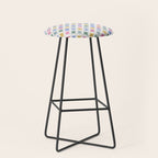 Starry Art Deco Pattern Multicolor II Stool Gallery Image 1