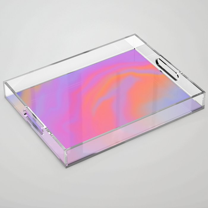 Modern crazy sunset  Acrylic Tray Gallery Image 1