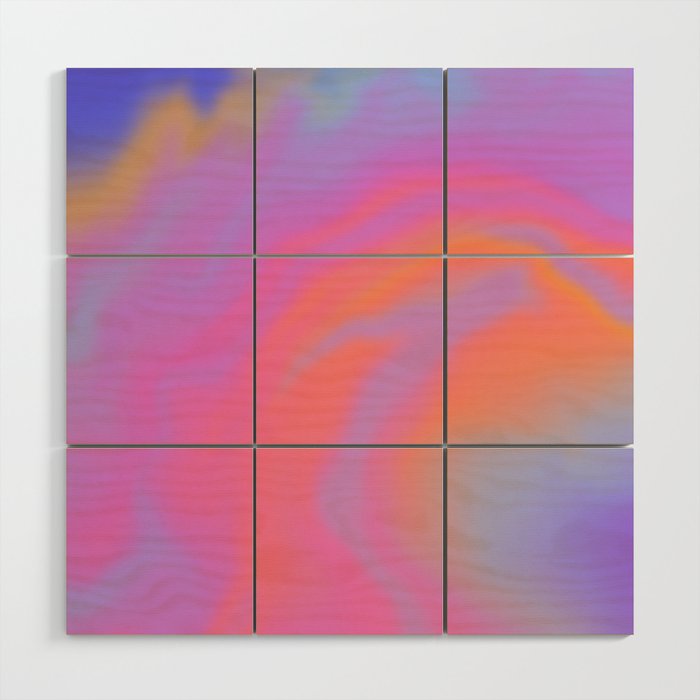 Modern crazy sunset  Wood Wall Art Gallery Image 1