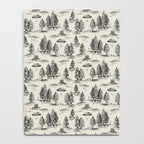 Black Alien Abduction Toile De Jouy Pattern Notebook Gallery Image 4