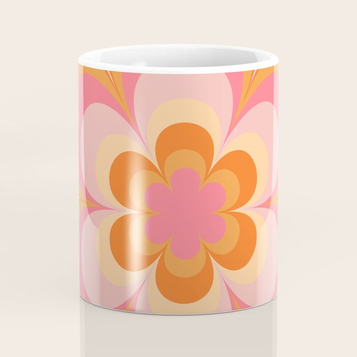 Retro Flower Coffee Mug Gallery Image 4