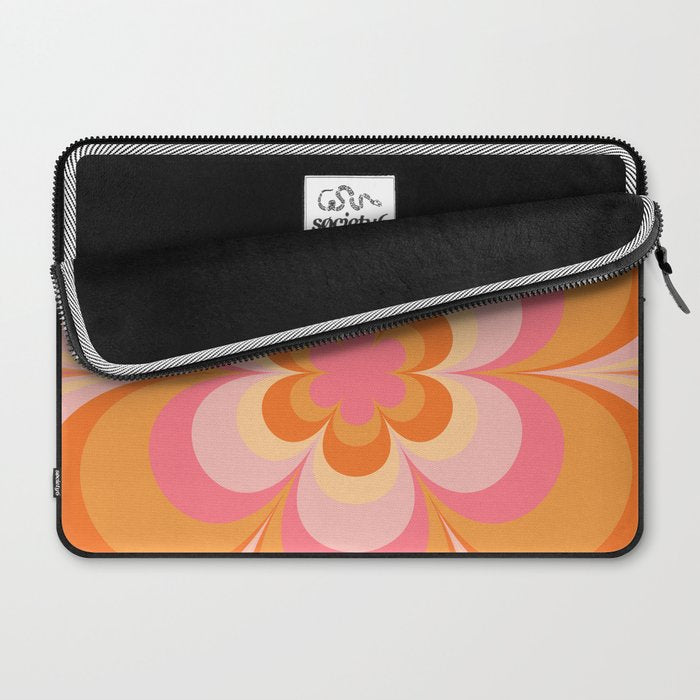 Retro Flower Laptop Sleeve Gallery Image 2