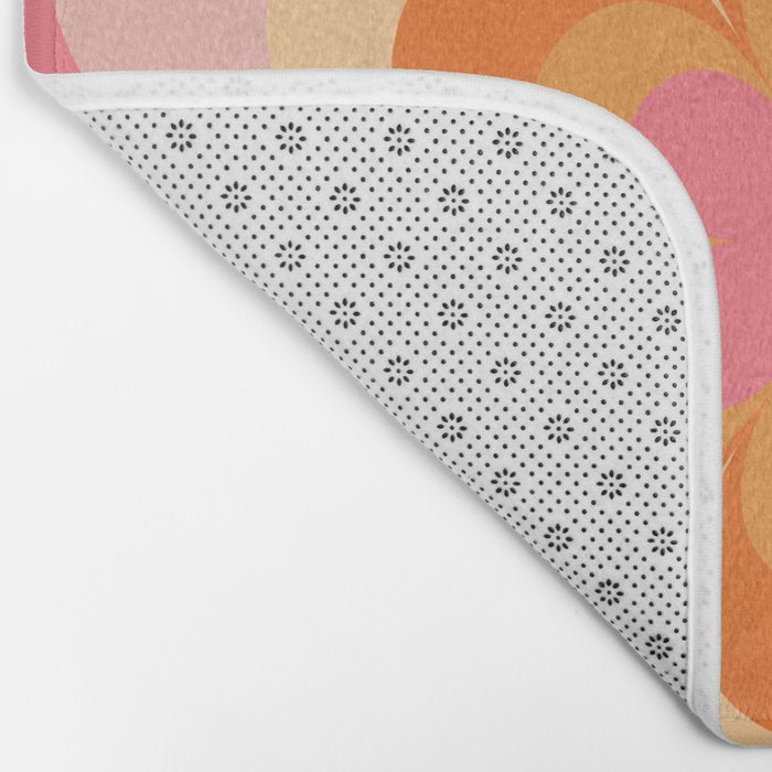 Retro Flower Bath Mat Gallery Image 2