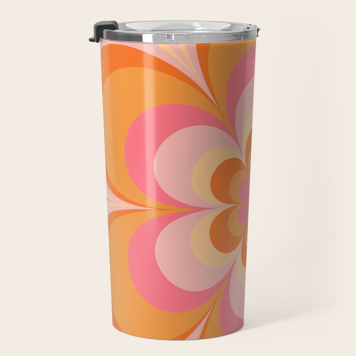 Retro Flower Travel Mug Gallery Image 3
