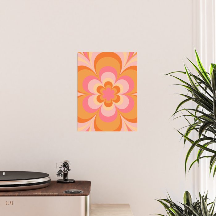 Retro Flower Poster Gallery Image 2