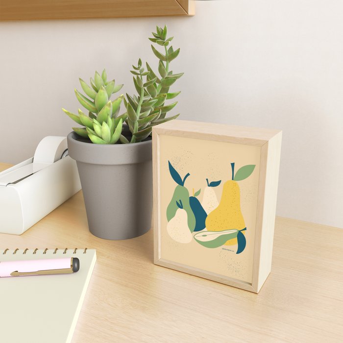 Still life, pears  Mini Art Print Gallery Image 2