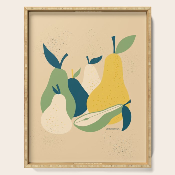 Still life, pears  Serving Tray Gallery Image 1