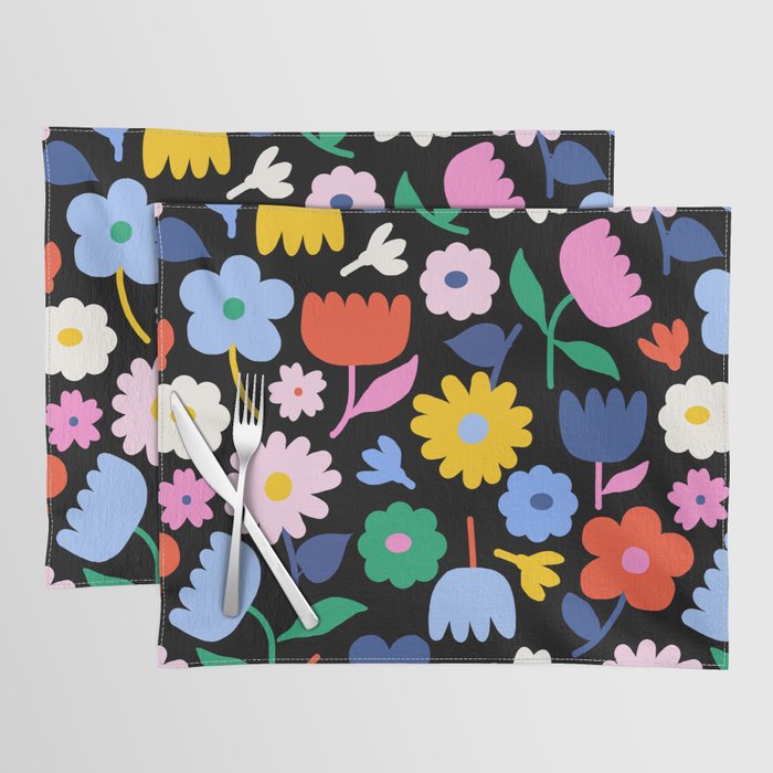 Floral Medley - night Placemat Gallery Image 1