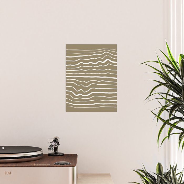Simple Wavy Lines Poster Gallery Image 2