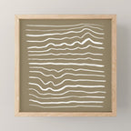 Simple Wavy Lines Mini Art Print Gallery Image 1
