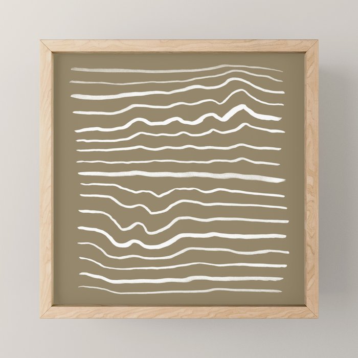 Simple Wavy Lines Mini Art Print Gallery Image 1