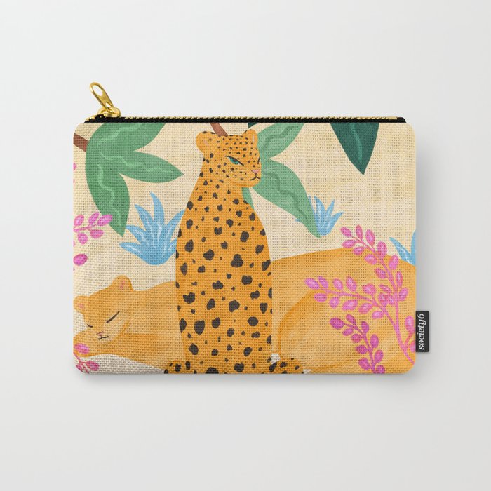 Panthers in Magical Garden Carry All Pouch Gallery Image 1
