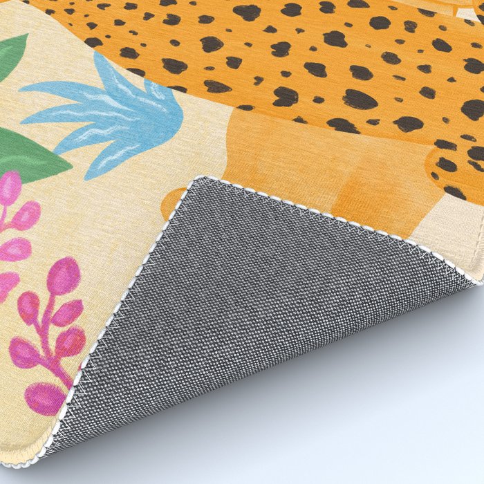 Panthers in Magical Garden Rug Gallery Image 4