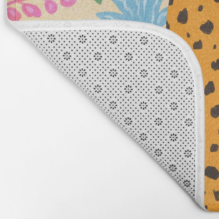 Panthers in Magical Garden Bath Mat Gallery Image 2