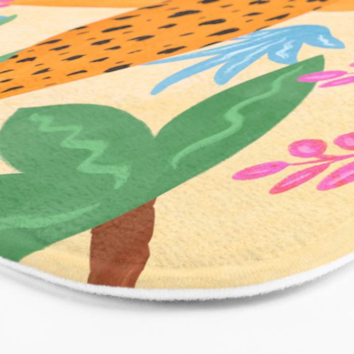 Panthers in Magical Garden Bath Mat Gallery Image 3