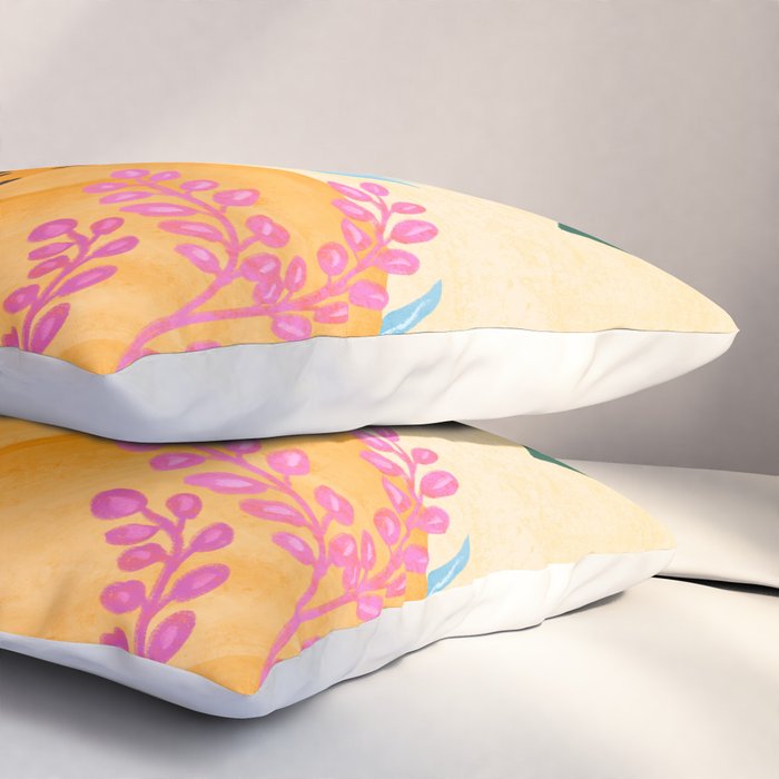 Panthers in Magical Garden Pillow Sham Gallery Image 3