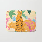Panthers in Magical Garden Bath Mat Gallery Image 1