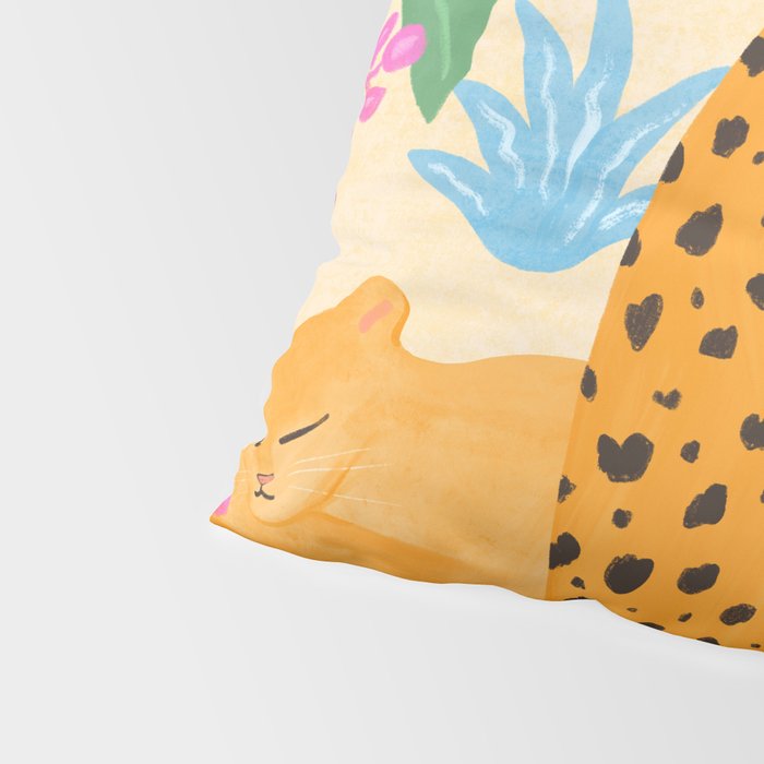Panthers in Magical Garden Pillow Sham Gallery Image 4