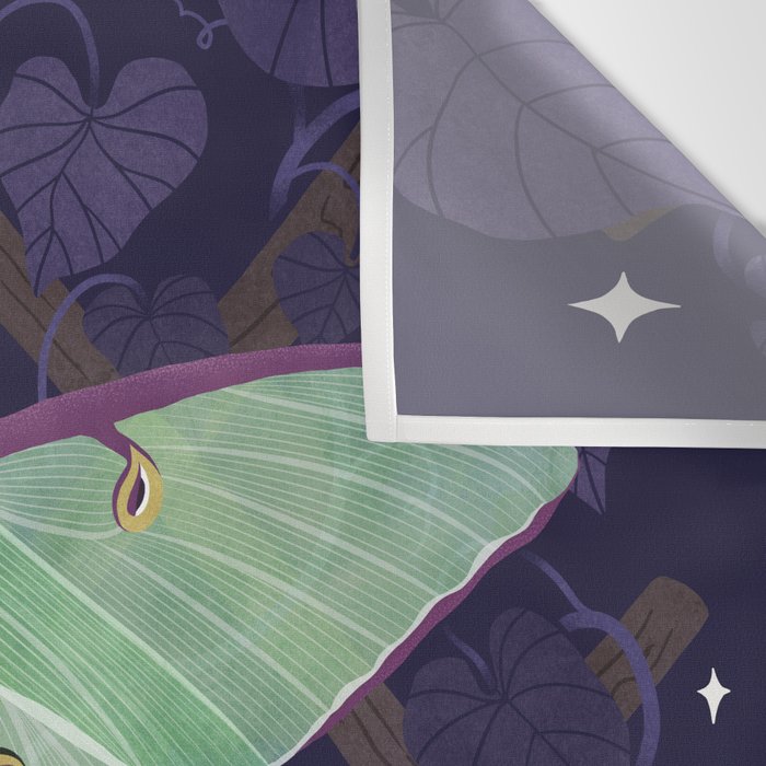 Night Trellis (Luna Moth) Wall Tapestry Gallery Image 3