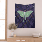 Night Trellis (Luna Moth) Wall Tapestry Gallery Image 2