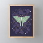 Night Trellis (Luna Moth) Mini Art Print Gallery Image 1