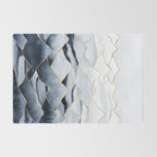Mountains 2 - Gold Colored Lines Rug Gallery Image 2