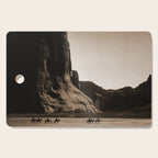 Canyon de Chelly - Chinle, Arizona - Navajo Indians on Horseback by Edward Curtis Cutting Board Gallery Image 1